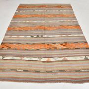 6x9 Soft Colors Persian Kilim Rug, 179x267Cm Anatolian Rug