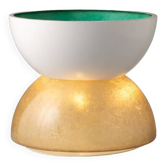 Planter / Pot fiberglass lamp, Luci Milano Italy, 1970s