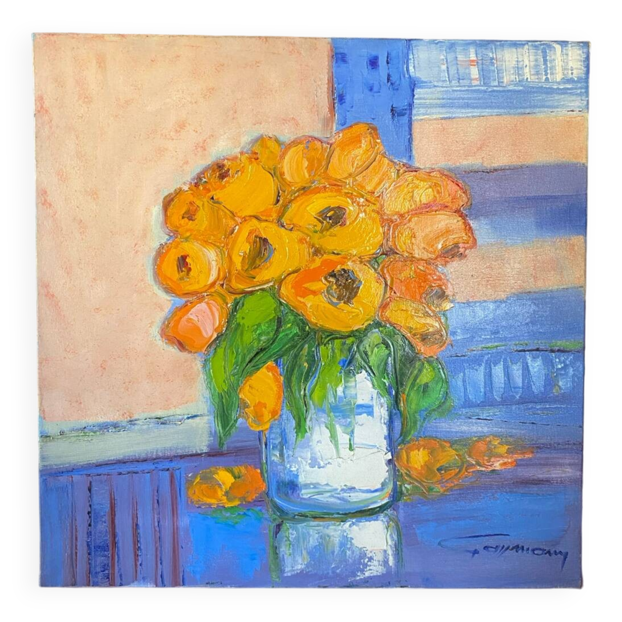 Tableau de Bernard Gassmann , Huile Sur Toile , peinture