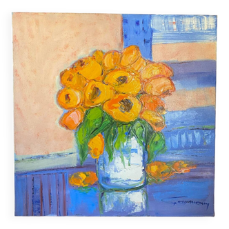 Tableau de Bernard Gassmann , Huile Sur Toile , peinture