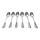 Léontine Compère - Set of 6 silver spoons Art Nouvea