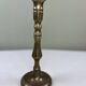 Engraved brass candle holder
