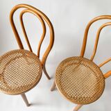 Pair Chairs bistro canage