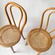 Pair Chairs bistro canage