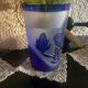 Hibiscus glass paste vase