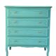Commode vintage vert menthe 1950