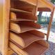 Desk with curtain binder
