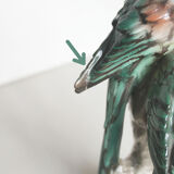 Couple of ceramic parakeets