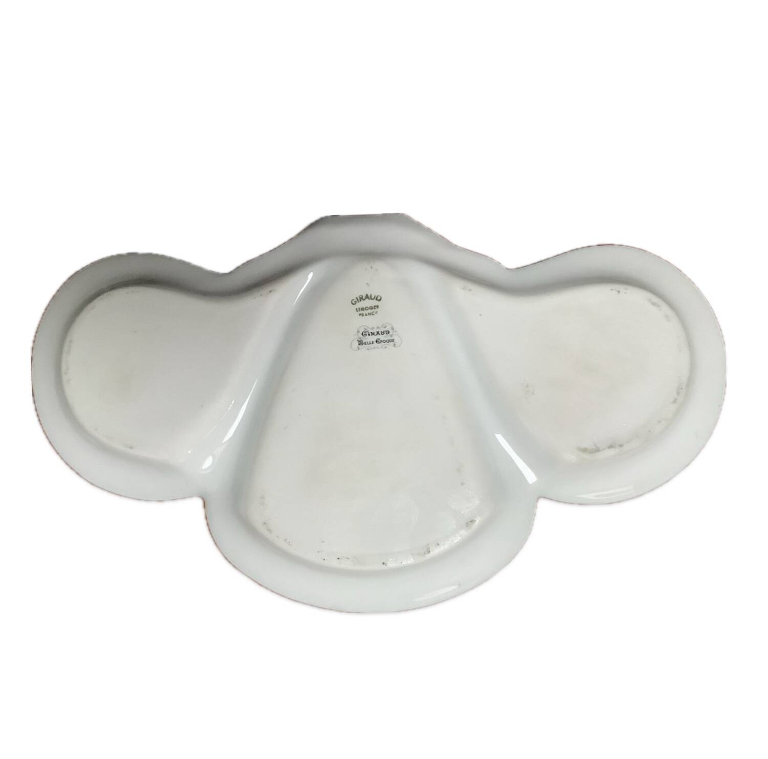 Belle Epoque Limoges porcelain dish with handle
