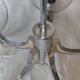 5-branched chandelier by Sciolari, Italy, space age, 1970