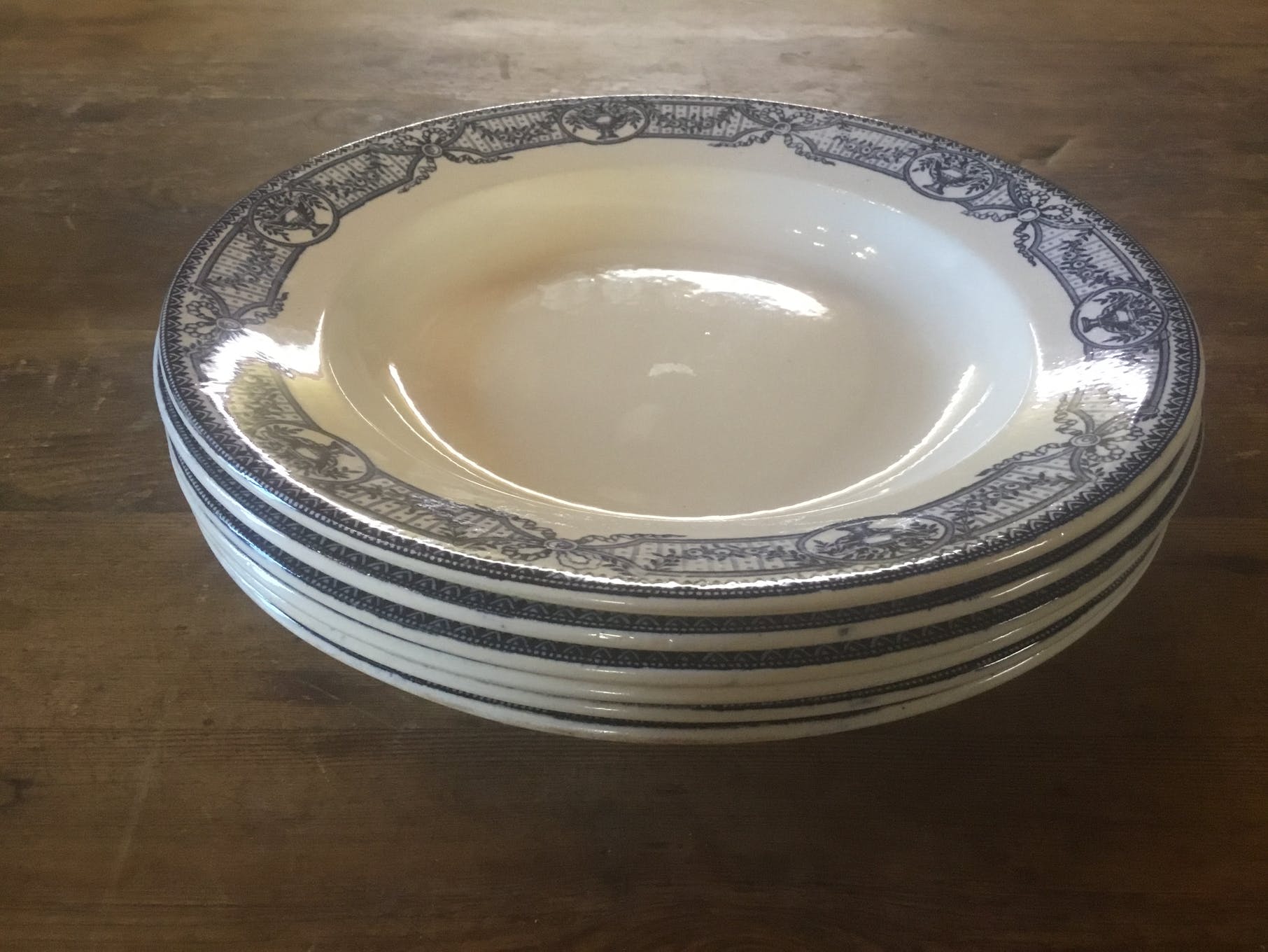 6 assiettes creuses Terre de Fer