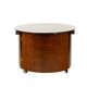 Eugenio Gerli, for Tecno. Round coffee table with integrated bar. Circa 1960.