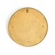Beautiful, heavy, round Italian brass mirror from the 1960s