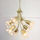 Mid-Century Chandelier by Emil Stejnar for Rupert Nikoll / 1950s Austria / Flower Bouquet Light