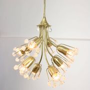 Mid-Century Chandelier by Emil Stejnar for Rupert Nikoll / 1950s Austria / Flower Bouquet Light