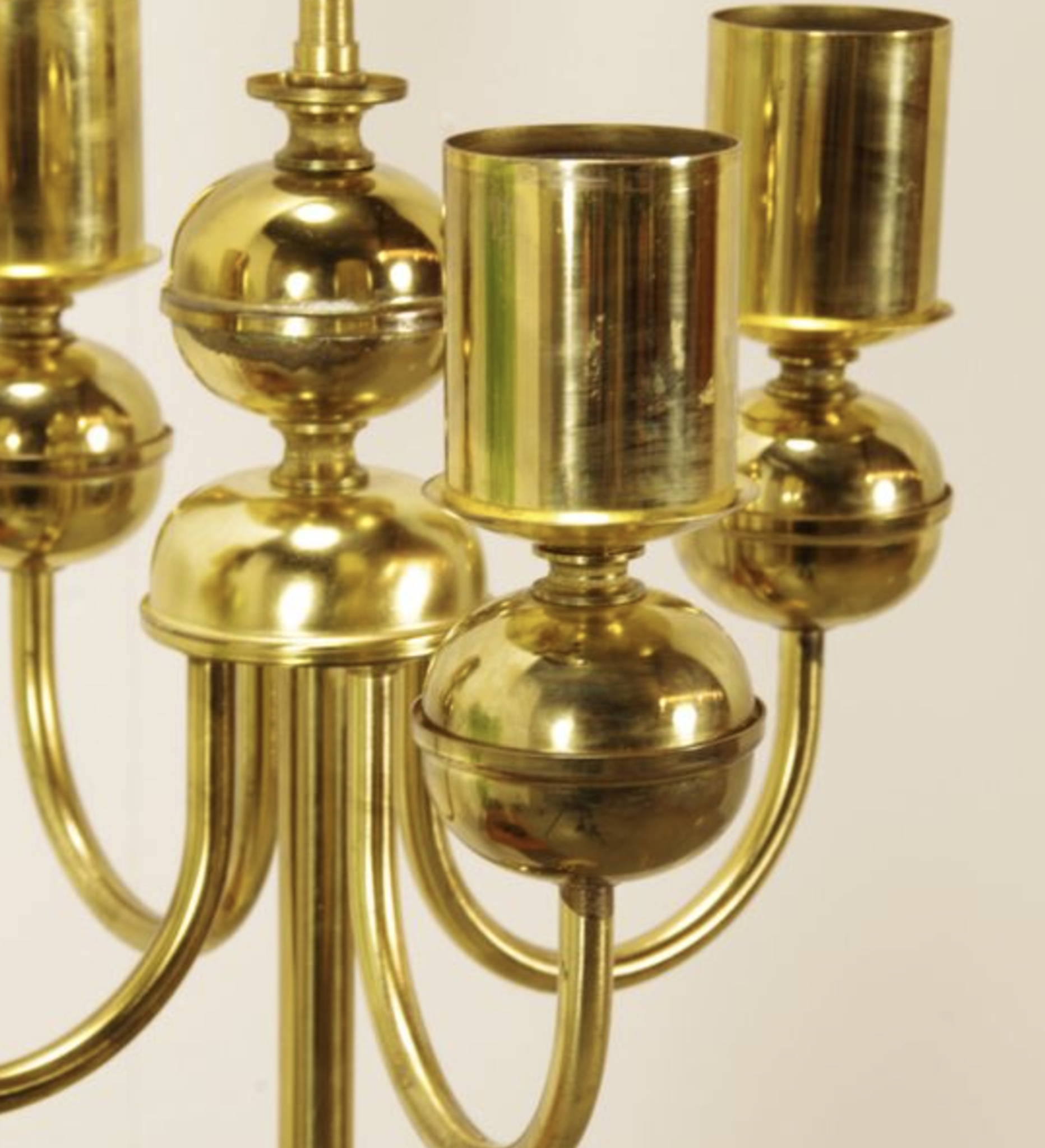 Vintage brass floor lamp | Kamenicky Senov
