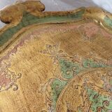 Florentine service tray made of hand-painted wood