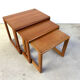 Tables gigognes en teck par Dyrlund, années 1960.