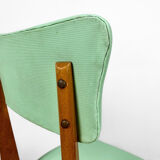 Duo de chaises hêtre et vinyle
