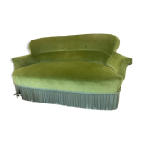 Canape crapaud vert velours