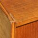 Dark chest of drawers with 5 drawers from the 1950s