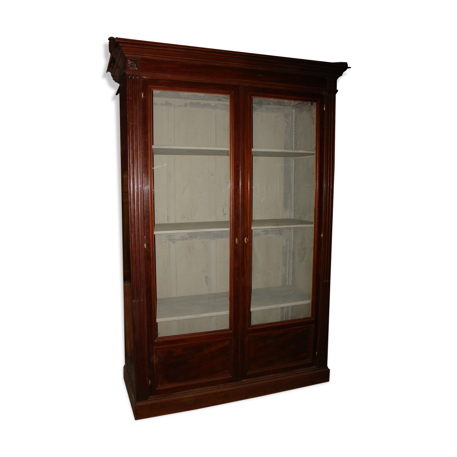 Late 19th century Cuban mahogany bookcase
