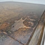 1950s, Danish artdeco coffee table with shelf, ash wood.