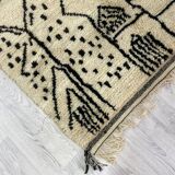 Handmade Moroccan Berber carpet 244 x 138CM