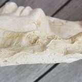 Plaster cast of a blank face
