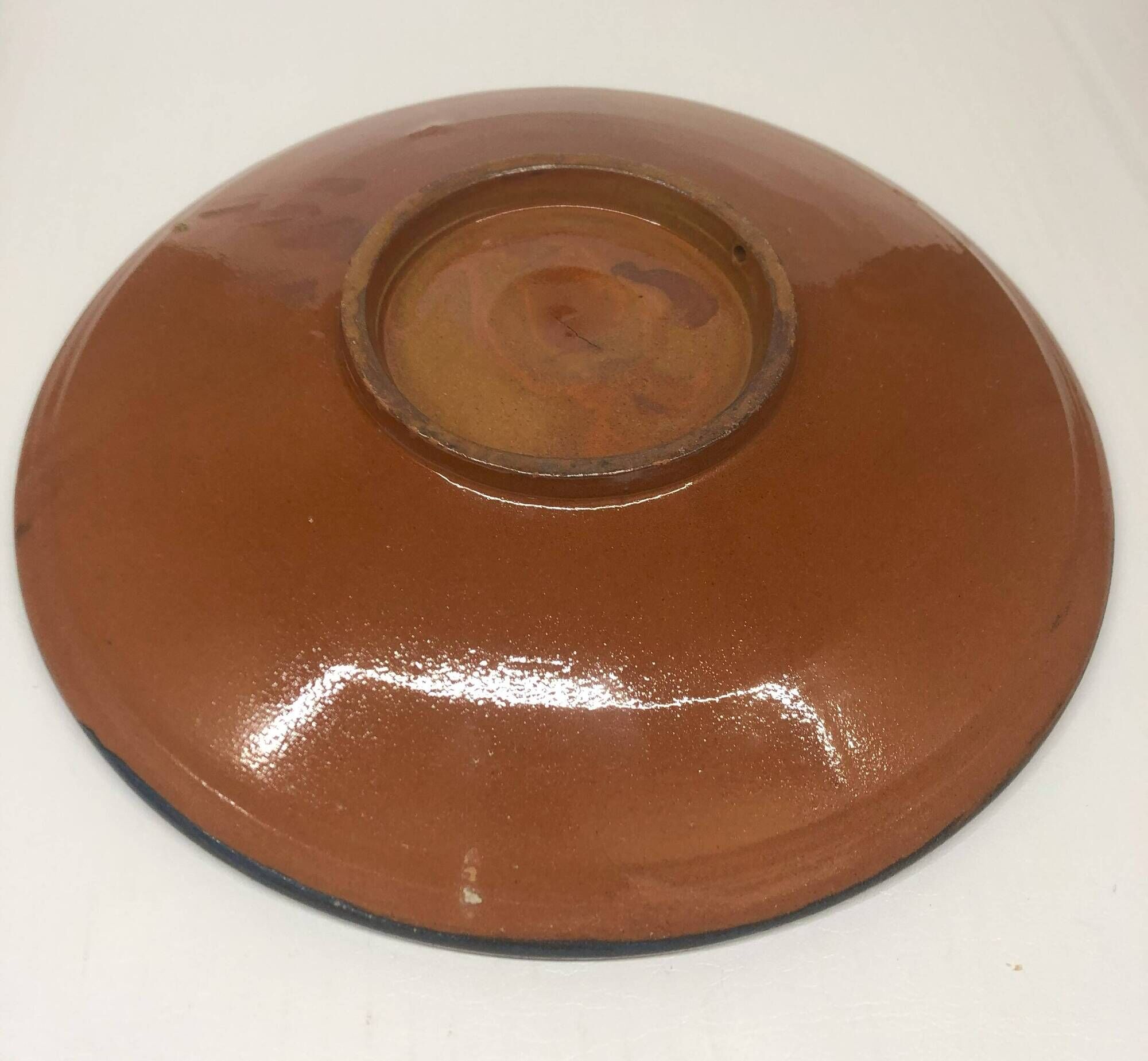 Lluís Puigdemont artisanal dish in enameled ceramic with fish decor
