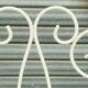 Pair of wrought iron garden chairs patinated 20th century Chairs
