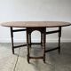 Antique Oak Drop Leaf Gate-leg Table with Barley Twist Legs