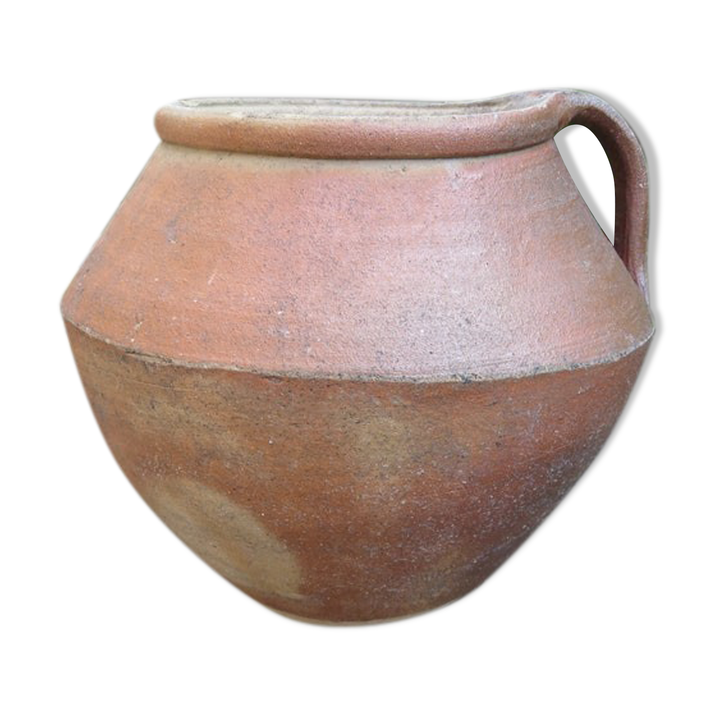 Terracotta flower pot with handle 30s 40s