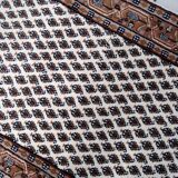 Tapis vintage indien Seraband fait main en laine – 73 x 140 cm – 1970s