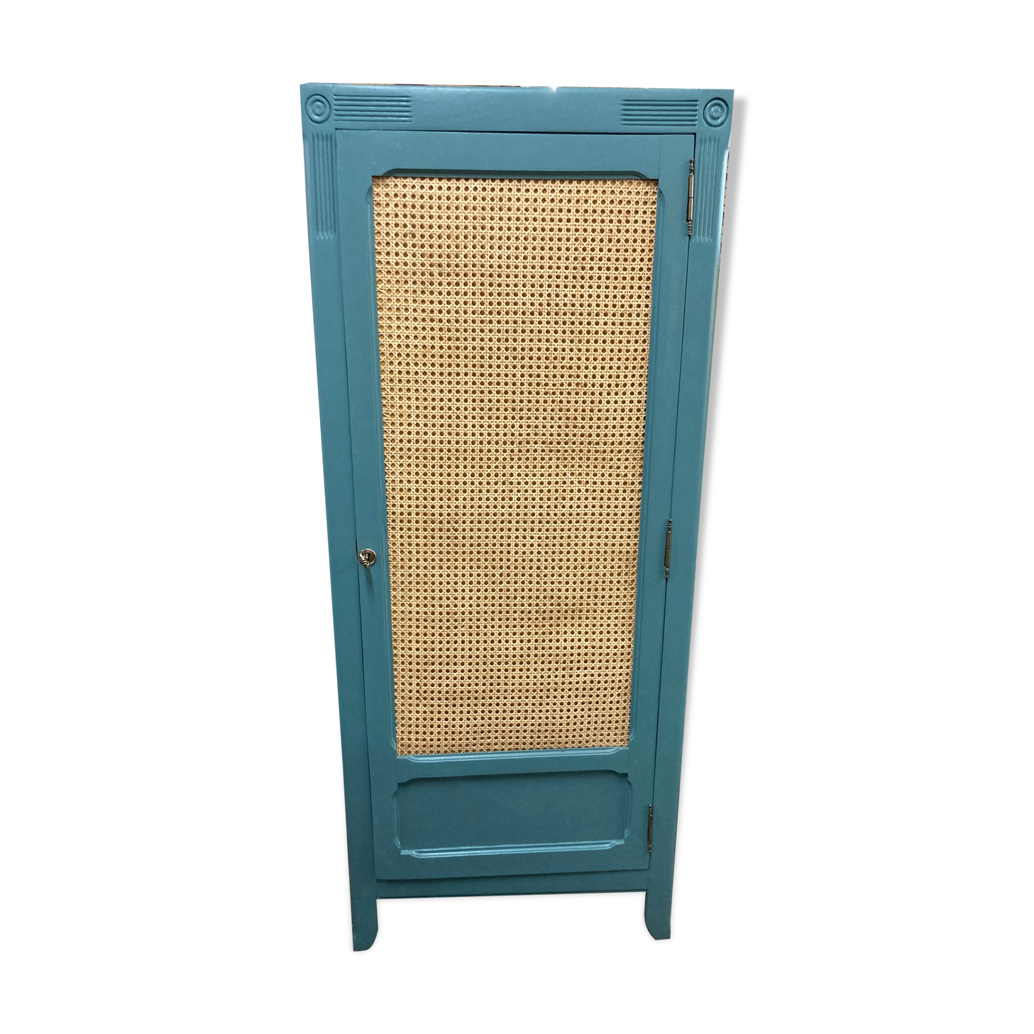 Wardrobe parisenne cannage vintage
