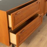 Enfilade en placage de teck, années 80