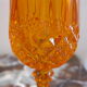 Verres flûtes à champagne cristal orange