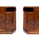 Pair of Art Deco bedside tables, Poland, 1930s.