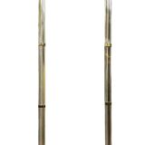 Maison Roméo: pair of large columnar floor lamps circa 1970