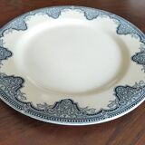 12 flat plates iron earth Salins, model Céline