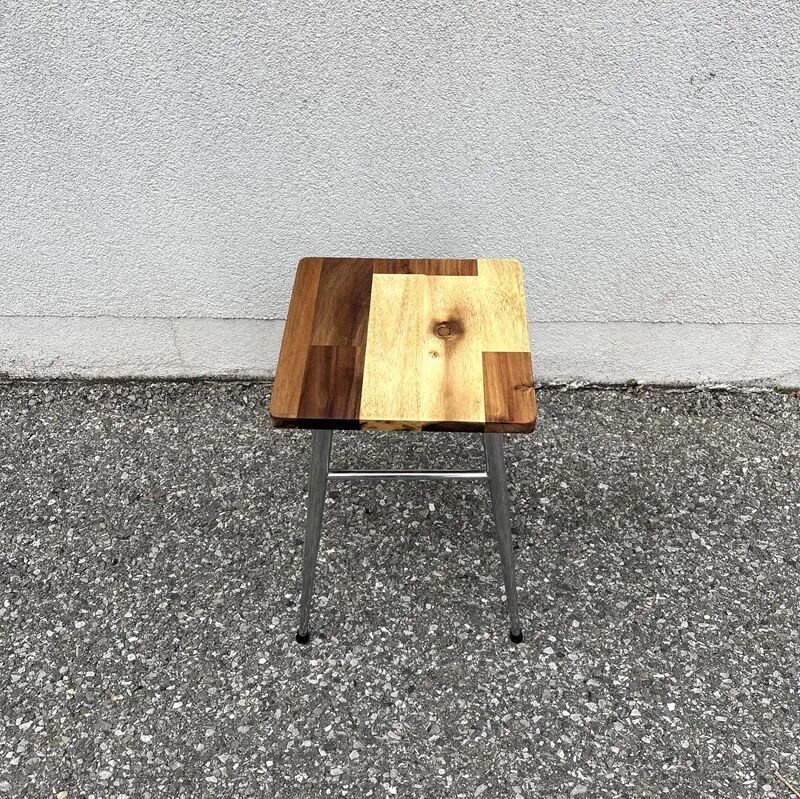 Vintage stool with an industrial spirit