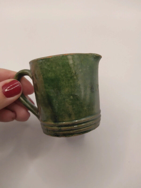 Terracotta milk pitcher