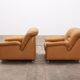 Fauteuils design par DeSede, 1970 Suisse.