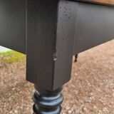 Louis Philippe style oval patinated bistro farm table - 1m90