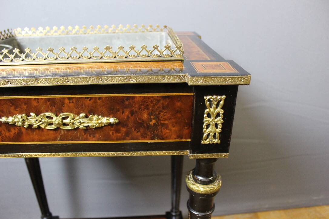 Napoleon III Period Planter In 19th Century Marquetry