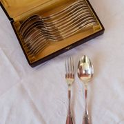 Suite de couverts ercuis pompadour pour 6 personnes