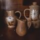 Flowery decanter manufacture Orchies/Moulin des loups