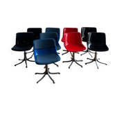 9 swivel chairs assigned to Osvaldo Borsani – Modus model for