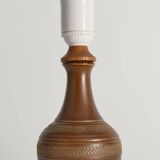 Brown Stoneware Table Lamp, Model number 59617, by Scheurich West Germany 1960s