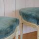 Pair of Louis XVI style medallion back chairs